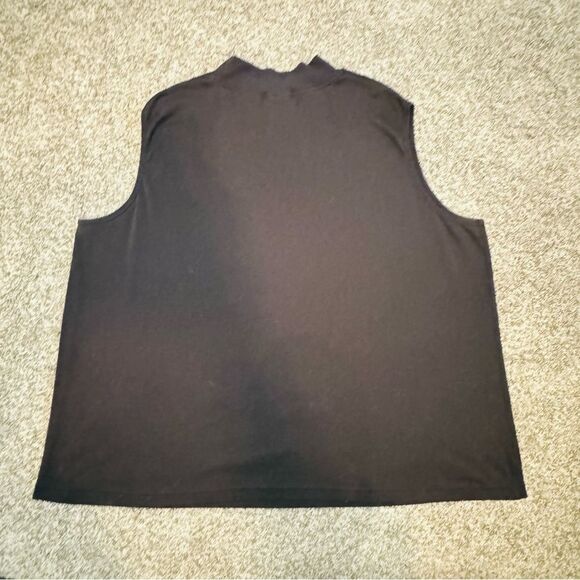 ONLY NECESSITIES sleeveless Cami Plus Size 3X Top Black - Picture 2 of 6